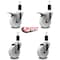 Service Caster 4'' Nylon Swivel 1-3/8'' Expanding Stem Caster Set 2 Total Lock Brakes, 4PK SCC-EXTTL20S414-NYS-2-S-2-138 - alternate 5